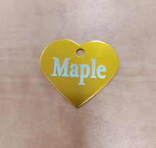 Load image into Gallery viewer, Custom Engraved Dog Tag - Multiple Shapes and Colours - Bold Laser Engraving