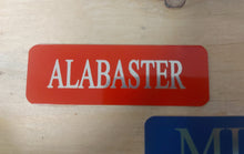 Load image into Gallery viewer, Tack Name Plate - 1" x 3" Laser Aluminum - Durable Finish Options