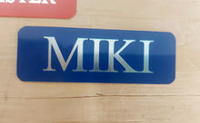 Load image into Gallery viewer, Tack Name Plate - 1" x 3" Laser Aluminum - Durable Finish Options