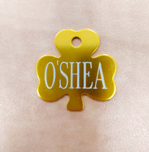 Load image into Gallery viewer, Custom Engraved Dog/ Cat Tag - Clover Shape - Drag/ Rotary Engraved