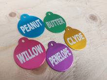 Load image into Gallery viewer, Custom Engraved Dog Tag - Multiple Shapes and Colours - Bold Laser Engraving