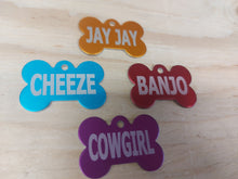 Load image into Gallery viewer, Custom Engraved Dog Tag - Multiple Shapes and Colours - Bold Laser Engraving