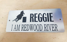 Load image into Gallery viewer, Lamacoid Plastic Horse Stall Plate - Custom engraving - Choose from multiple designs