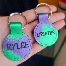 Load image into Gallery viewer, Leather Dog Tags - Round Shape - Quiet and Stylish - Painted