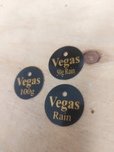 Load image into Gallery viewer, Horse blanket/ halter/bridle ID tag - Regular Size 1" - Aluminum