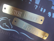 Load image into Gallery viewer, Aluminum Custom Engraved Horse Halter Plate