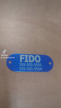 Load and play video in Gallery viewer, Custom Engraved Dog Tag - Multiple Shapes and Colours - Bold Laser Engraving