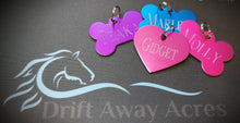 Load image into Gallery viewer, Custom Engraved Dog Tag - Heart Shape - Drag/ Rotary Engraved