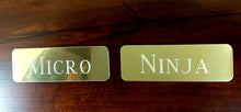 Load image into Gallery viewer, Tack Name Plate - 1" x 3" - Aluminum