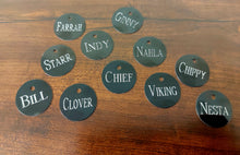 Load image into Gallery viewer, Horse blanket/ halter/bridle ID tag - Regular Size 1" - Aluminum