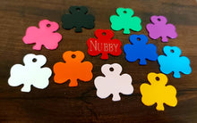 Load image into Gallery viewer, Custom Engraved Dog/ Cat Tag - Clover Shape - Drag/ Rotary Engraved