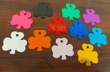 Load image into Gallery viewer, Custom Engraved Dog/ Cat Tag - Clover Shape - Drag/ Rotary Engraved