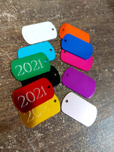 Load image into Gallery viewer, Custom Engraved Military Style Dog Tag - Drag/Rotary Engraved