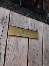 Load image into Gallery viewer, Stall Name Plate for Slider Set - Aluminum (PLATE ONLY)