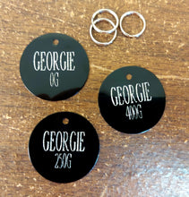 Load image into Gallery viewer, Horse blanket/ tack ID tag - Medium Size 1 1/2" - Aluminum