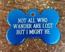 Load image into Gallery viewer, Custom Engraved Dog Tag - Bone Shape - Drag/ Rotary Engraved