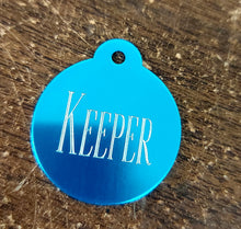 Load image into Gallery viewer, Custom Engraved Dog Tag - Round Shape - Drag/ Rotary Engraved