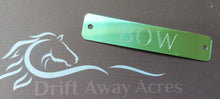 Load image into Gallery viewer, Aluminum Custom Engraved Horse Halter Plate
