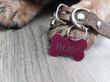 Load image into Gallery viewer, Custom Engraved Dog Tag - Bone Shape - Drag/ Rotary Engraved