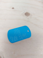 Load image into Gallery viewer, Custom Engraved Military Style Dog Tag - Drag/Rotary Engraved