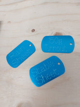 Load image into Gallery viewer, Custom Engraved Military Style Dog Tag - Drag/Rotary Engraved