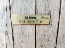 Load image into Gallery viewer, Stall Name Plate Slider Set - Bold Lamacoid Plastic - Realistic Metallic Options