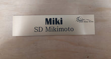 Load image into Gallery viewer, Stall Name Plate Slider Set - Bold Lamacoid Plastic - Realistic Metallic Options