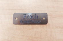 Load image into Gallery viewer, Tack Name Plate - 1" x 3" Bold Lamacoid Plastic - Realistic Metallic Options