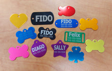 Load image into Gallery viewer, Custom Engraved Dog Tag - Multiple Shapes and Colours - Bold Laser Engraving