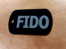 Load image into Gallery viewer, Custom Engraved Dog Tag - Multiple Shapes and Colours - Bold Laser Engraving