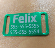 Load image into Gallery viewer, Custom Engraved Dog Tag - Multiple Shapes and Colours - Bold Laser Engraving