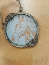 Load image into Gallery viewer, Custom Acrylic Photo Ornament with Wood Frame