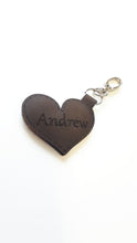 Load image into Gallery viewer, Leather Key Chain - Heart Shape