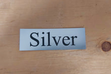 Load image into Gallery viewer, Tack Name Plate - 1" x 3" Bold Lamacoid Plastic - Realistic Metallic Options