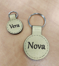 Load image into Gallery viewer, Leather Dog Tags - Round Shape - Quiet and Stylish - Painted