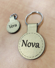 Load image into Gallery viewer, Leather Dog Tags - Round Shape - Quiet and Stylish - Painted