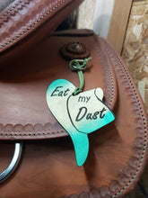 Load image into Gallery viewer, Leather Saddle 'Feather' - Hanging Saddle Decoration - Hat Shape