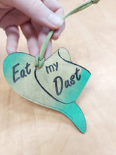 Load image into Gallery viewer, Leather Saddle 'Feather' - Hanging Saddle Decoration - Hat Shape