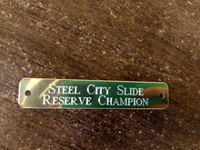 Load image into Gallery viewer, Two line Halter Plate - Great for Awards! - Aluminum