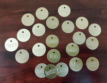 Load image into Gallery viewer, Horse blanket/ halter/bridle ID tag - Regular Size 1" - Aluminum