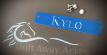 Load image into Gallery viewer, Aluminum Custom Engraved Horse Halter Plate