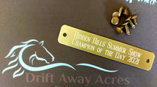 Load image into Gallery viewer, Two line Halter Plate - Great for Awards! - Aluminum