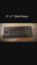 Load and play video in Gallery viewer, Custom Engraved Horse Stall Plate - Aluminum
