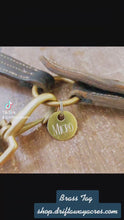 Load and play video in Gallery viewer, Brass ID Tags - Two Side Engravable