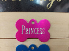 Load image into Gallery viewer, Custom Engraved Dog Tag - Bone Shape - Drag/ Rotary Engraved