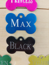 Load image into Gallery viewer, Custom Engraved Dog Tag - Bone Shape - Drag/ Rotary Engraved