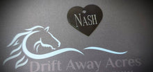Load image into Gallery viewer, Custom Engraved Dog Tag - Heart Shape - Drag/ Rotary Engraved