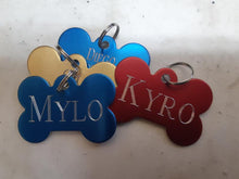 Load image into Gallery viewer, Custom Engraved Dog Tag - Bone Shape - Drag/ Rotary Engraved