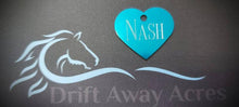 Load image into Gallery viewer, Custom Engraved Dog Tag - Heart Shape - Drag/ Rotary Engraved