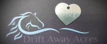 Load image into Gallery viewer, Custom Engraved Dog Tag - Heart Shape - Drag/ Rotary Engraved